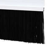 Spazzole per porte a vite 2 pcs Bianco 100 cm Lega di alluminio