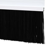 Spazzole per porte a vite 2 pcs Bianco 100 cm Lega di alluminio