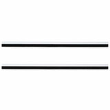 Spazzole per porte a vite 2 pcs Bianco 100 cm Lega di alluminio