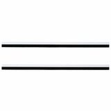 Spazzole per porte a vite 2 pcs Bianco 100 cm Lega di alluminio
