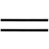 Spazzole per porte a vite 2 pcs Bianco 100 cm Lega di alluminio