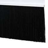 Spazzole per porte a vite 2 pcs Bianco 100 cm Lega di alluminio