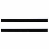 Spazzole per porte a vite 2 pcs Bianco 100 cm Lega di alluminio