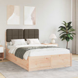Letto con Testiera Rivestita Talpa 120 x 200 cm Pino massello