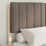 Letto con Testiera Rivestita Talpa 120 x 200 cm Pino massello
