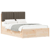 Letto con Testiera Rivestita Talpa 120 x 200 cm Pino massello