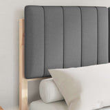 Letto con Testiera Rivestita Grigio scuro 120 x 190 cm