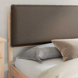 Letto con Testiera Rivestita Talpa 200 x 200 cm Pino massello