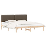 Letto con Testiera Rivestita Talpa 200 x 200 cm Pino massello