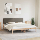 Letto con Testiera Rivestita Talpa 200 x 200 cm Pino massello