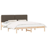 Letto con Testiera Rivestita Talpa 200 x 200 cm Pino massello
