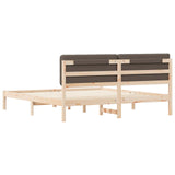 Letto con Testiera Rivestita Talpa 200 x 200 cm Pino massello