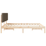 Letto con Testiera Rivestita Talpa 200 x 200 cm Pino massello