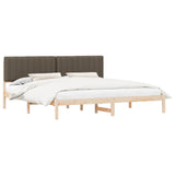 Letto con Testiera Rivestita Talpa 200 x 200 cm Pino massello