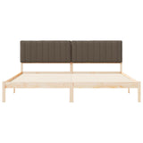 Letto con Testiera Rivestita Talpa 200 x 200 cm Pino massello