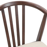 Sedia da pranzo 2 pcs Marrone chiaro e chiaro