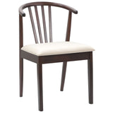 Sedia da pranzo 2 pcs Marrone chiaro e chiaro