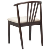 Sedia da pranzo 2 pcs Marrone chiaro e chiaro