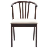 Sedia da pranzo 2 pcs Marrone chiaro e chiaro