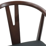 Sedia da pranzo 2 pcs Marrone chiaro e nero