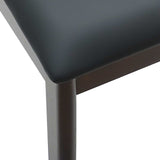 Sedia da pranzo 2 pcs Marrone chiaro e nero
