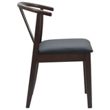 Sedia da pranzo 2 pcs Marrone chiaro e nero