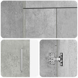 Mobile da bagno con lavabo Grigio Cemento 42 x 40 x 84,5 cm