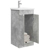 Mobile da bagno con lavabo Grigio Cemento 42 x 40 x 84,5 cm