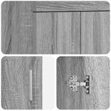 Mobile da bagno con lavabo Sonoma grigio 42 x 40 x 84,5 cm