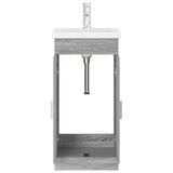 Mobile da bagno con lavabo Sonoma grigio 42 x 40 x 84,5 cm