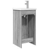 Mobile da bagno con lavabo Sonoma grigio 42 x 40 x 84,5 cm