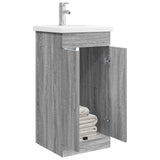 Mobile da bagno con lavabo Sonoma grigio 42 x 40 x 84,5 cm