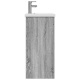 Mobile da bagno con lavabo Sonoma grigio 42 x 40 x 84,5 cm