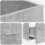 Mobile da bagno con lavabo Grigio Cemento 42 x 40 x 84,5 cm