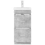 Mobile da bagno con lavabo Grigio Cemento 42 x 40 x 84,5 cm