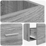 Mobile da bagno con lavabo Sonoma grigio 42 x 40 x 84,5 cm