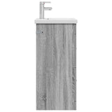 Mobile da bagno con lavabo Sonoma grigio 42 x 40 x 84,5 cm