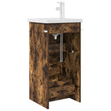 Mobile da bagno con lavabo Rovere Fumo 42 x 40 x 84,5 cm
