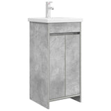 Mobile da bagno con lavabo Grigio Cemento 42 x 40 x 84,5 cm