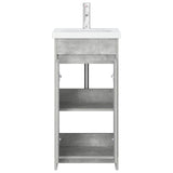 Mobile da bagno con lavabo Grigio Cemento 42 x 40 x 84,5 cm