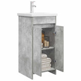 Mobile da bagno con lavabo Grigio Cemento 42 x 40 x 84,5 cm