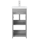 Mobile da bagno con lavabo Sonoma grigio 42 x 40 x 84,5 cm