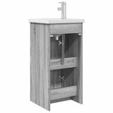 Mobile da bagno con lavabo Sonoma grigio 42 x 40 x 84,5 cm