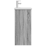 Mobile da bagno con lavabo Sonoma grigio 42 x 40 x 84,5 cm