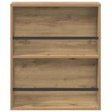 Scaffale per riviste 2 pz Rovere artigianale 60 x 12 x 70 cm