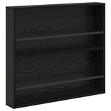 Scaffale per riviste 2 pcs Rovere Nero 80 x 12 x 70 cm