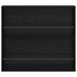 Scaffale per riviste 2 pcs Rovere Nero 80 x 12 x 70 cm