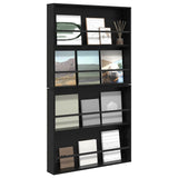 Scaffale per riviste 2 pcs Rovere Nero 80 x 12 x 70 cm