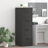 Armadio per File con cassetto Geometrico Nero 44 x 50 x 139 cm
