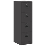 Armadio per File con cassetto Geometrico Nero 44 x 50 x 139 cm